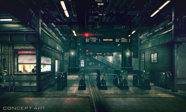 《最终幻想7:重制版》截图 "一号街车站"设计公开