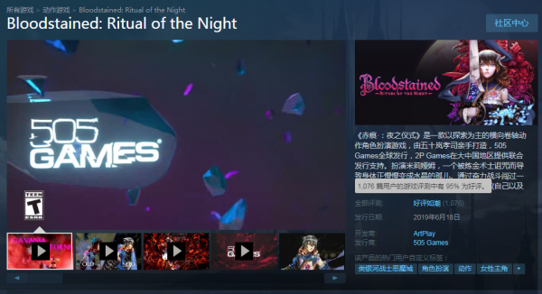 《血污:夜之仪式》Steam好评如潮 后续DLC计划公布