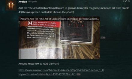《暗黑破坏神4》即将公布？德国杂志广告泄露玄机